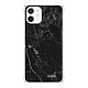 Evetane Coque iPhone 12 mini anti-choc souple angles renforcés transparente Motif Marbre noir Coque iPhone 12 mini anti-choc souple angles renforcés transparente Marbre noir