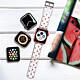 Avizar Bracelet pour Apple Watch 41mm / 40mm / 38 mm Souple Transparent Motif Pastèque pas cher