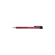 Q-CONNECT Stylo-bille lamda rétractable écriture moyenne 0.7mm pointe métal corps caoutchouc couleur encre rouge x 12 Stylo à bille