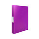 LIDERPAPEL Classeur 4 anneaux 260x315mm polypropylène souple dos 40mm - Violet x 12 Classeur à anneaux