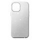 Avizar Coque Apple iPhone 12 Pro Max Paillette Amovible Silicone Semi-rigide Argent Coque de protection spécialement conçue pour Apple iPhone 12 Pro Max