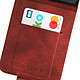 Avizar Étui pour Samsung Galaxy Z Flip 5 Clapet Vertical Porte-Carte Anti-RFID  Rouge pas cher