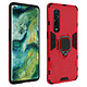 Avizar Coque Oppo Find X2 Pro Antichoc Multicouche Bague Support Vidéo Rouge Coque de protection spécialement conçue pour le Oppo Find X2 Pro, Collection Kickstand