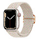 Avizar Bracelet pour Apple Watch 41mm et 40mm et 38 mm Nylon Tressé Ajustable par Boucle Métallique  beige à motif multicolore Un bracelet en nylon tressé conçu pour Apple Watch Series 8 et 7 41mm / Series SE 2022, SE, 6, 5, et 4 40mm / Series 3, 2 et 1 38mm