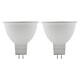 Avis Lot de 2 spots LED 5W GU5,3 350lm 2700K (blanc chaud) - Elexity