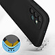 Avis Avizar Coque pour Samsung Galaxy A23 5G Silicone Semi-rigide Finition Soft-touch Fine  noir