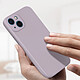 Avis Avizar Coque pour iPhone 13 Mini Silicone Semi-Rigide avec Finition Soft Touch violet