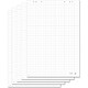 SIGEL Lot de 5 Blocs de 20 feuilles pour tableau de conférences quadrillé blanc Papier pour paperboard