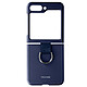 Avizar Coque pour Samsung Galaxy Z Flip 5 Bague de Maintien Rigide Design Fin Bleu Coque Bleu en Polycarbonate, Galaxy Z Flip 5