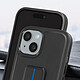 Acheter BMW Coque pour iPhone 15 , 14 et 13 Simili Cuir Béquille Support Noir