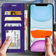 Avis Avizar Housse Apple iPhone 11 Étui Porte carte Support Vidéo Vintage Violet