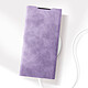 Avizar Housse pour Samsung Galaxy S24 Ultra Clapet Porte-carte Éco-cuir Nappa Violet Clair pas cher