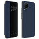 Avizar Étui Huawei P40 Lite Clapet Translucide Rigide - Bleu nuit Étui de protection spécialement conçu pour le Huawei P40 Lite