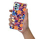 LaCoqueFrançaise Coque Samsung Galaxy A52 Silicone antichocs Solides coins renforcés  transparente Motif Fleurs violettes et oranges pas cher