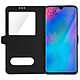 Avizar Housse Huawei P30 Pro Étui Double Fenêtre Fonction Support Coque Silicone - Noir pas cher