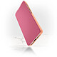 Avizar Housse Samsung Galaxy S21 Plus Clapet translucide Miroir Support Vidéo Rose gold pas cher