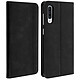 Avizar Housse Samsung Galaxy A50 Etui Effet Vieilli Porte-cartes Support - Noir - Revêtement en eco-cuir avec un aspect vieilli et des motifs à carreaux en relief