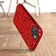 Avizar Coque iPhone 13 Mini Design Paillettes Rigide Bord Souple Finition Relief Rouge pas cher