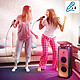 Acheter Bigben Enceinte Bluetooth Lumineuse LED RVB et 2 Micro filaire  noir