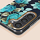 Acheter Avizar Coque pour Samsung Galaxy S23 Dos Rigide Contour Souple Design Fleurs  Turquoises