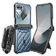 Supcase Coque Intégrale pour Samsung Galaxy Z Flip 6 Antichoc Béquille Support Bleu Pâle Conception avec une armure en polycarbonate rigide et une couche interne en silicone