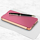 Avis Avizar Housse Samsung Galaxy S21 Plus Clapet translucide Miroir Support Vidéo Rose gold