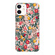 LaCoqueFrançaise Coque iPhone 12 mini 360 intégrale transparente Motif Fleurs Beige et Rose Tendance Coque iPhone 12 mini 360 intégrale transparente Fleurs Beige et Rose Tendance