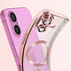 Acheter Avizar Coque MagSafe pour iPhone 16 Silicone Contour Chromé Rose Champagne