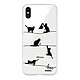 Evetane Coque iPhone X/Xs silicone transparente Motif Chat Lignes ultra resistant Coque iPhone X/Xs silicone transparente Chat Lignes ultra resistant Protection housse Motif Ecriture Tendance