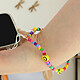 Acheter Avizar Bijou de Téléphone Bracelet Smiley et perles multicolores Collection Smile