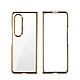 Forcell Coque pour Samsung Z Fold 4 Intégrale Rigide Dos Transparent Bord Rose Gold Chromé - Coque de protection sur-mesure et dédiée pour le Samsung Galaxy Z Fold 4