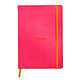 CLAIREFONTAINE carnet souple FRAMBOISE A5 ligné 160p pap ivoire Clf 90g ferm. élast. Carnet