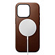 Nomad Coque pour iPhone 16 Pro Compatible MagSafe Antichocs en Cuir Marron pas cher