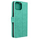 Avizar Étui Mandala Attrape Rêves pour iPhone 14 Portefeuille  Vert Une housse combinant protection, design et praticité, conçue pour iPhone 14