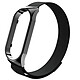 Avizar Bracelet pour Xiaomi Mi Band 5 et 6 Maille Milanaise Fermoir Magnétique  Noir Un bracelet de rechange spécialement conçu pour votre Xiaomi Mi Band 5 et 6