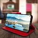 Acheter Avizar Étui Samsung Galaxy S20 Ultra Housse Intégrale Porte-carte Support Vidéo rouge