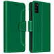 Avizar Housse Samsung Galaxy S20 FE Étui Folio Portefeuille Fonction Support vert Housse portefeuille, Collection Vito, spécialement conçue pour Samsung Galaxy S20 FE.