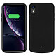 Avizar Coque Batterie iPhone XR Batterie intégrée 5000mAh Indicateur LED - Noir Coque de protection avec Batterie intégrée conçue pour Apple iPhone XR, Noir