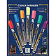 SECURIT Etui de 7 Marqueurs Craie ORIGINAL SMALL Ogive 1 - 2 mm Assortis Marqueur craie