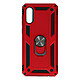 Avizar Coque Samsung Galaxy A02 Antichoc Bi-matière Bague Support Vidéo rouge Coque conçue sur-mesure pour le Samsung Galaxy A02