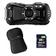 RICOH Compact étanche WG-80 Noir+ Etui + SD 8 Go MATERIEL PROVENANCE RICOH FRANCE. Emballage securisé de vos commandes. Livré avec Facture dont TVA.