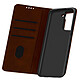 Avizar Housse pour Samsung Galaxy S21 Portefeuille Support vidéo Sur-mesure Business Marron Etui folio Marron en Eco-cuir, Galaxy S21