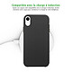 Acheter Evetane Coque iPhone Xr effet cuir grainé Noir