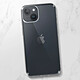 Avizar Coque pour iPhone 14 Silicone Souple et Film Verre Trempé 9H  transparent contour noir pas cher