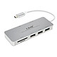 LinQ Hub USB-C 7en1 3x USB 1x USB-C Power Delivery 1x HDMI et Entrée SD/Micro-SD Hub USB-C multiports 7 en 1 proposé par la marque LinQ