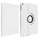 Avizar Etui folio multipositions blanc Apple iPad 5 / 6 / Air - Support orientable 360° Housse de protection à clapet folio - Blanc