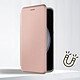 Avizar Étui pour Samsung Galaxy S23 FE Clapet Porte carte Support Video Rose Champagne pas cher