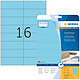 HERMA Etui 320 Etiquette universelle SPECIAL Amovible 105 x 37 mm, bleu Etiquette spécifique