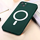 Avis Avizar Coque MagSafe pour iPhone 14 Plus Soft Touch Finition Mate Bords Surélevés  vert foncé