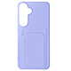 Avizar Coque pour Samsung Galaxy S24 Porte-carte Souple Anti-traces Violet - Fabriquée en silicone souple, assurant une protection efficace contre les chocs et les rayures